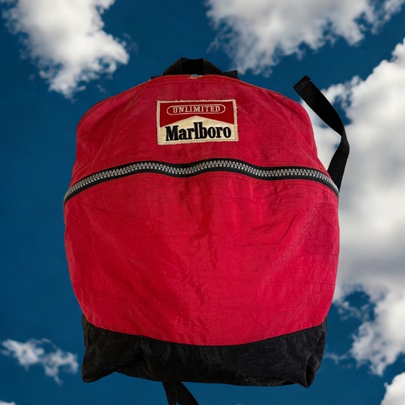 Marlboro Red and Black Backpack - Picture 1 of 8